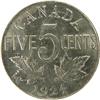 Image 2 : Canada Five Cents 1924 CCCS MS-60