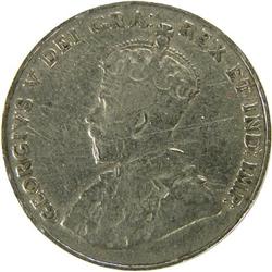 Canada Five Cents 1925 VG, scratches
