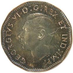 Canada Five Cents 1943 ICCS SP-64 Cameo