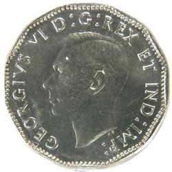 Canada Five Cents 1947 ICCS MS-65