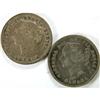 Image 1 : Canada Ten Cents 1871 & 1874H, both VF