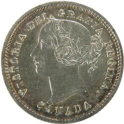 Canada Ten Cents 1872H ICCS EF-45
