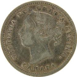 Canada Ten Cents 1875H, VF