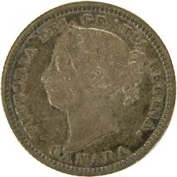 Canada Ten Cents 1885 Obverse 5, VF