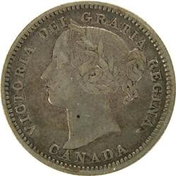 Canada Ten Cents 1894 Obverse 6, VF