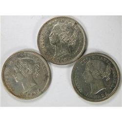 1894 1898 and 1899, all VF