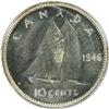 Image 2 : Canada Ten Cents 1946 ICCS MS-65