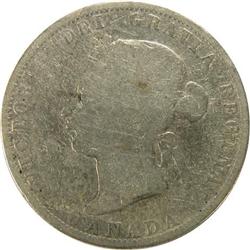 Canada 25 Cents 1875H Good