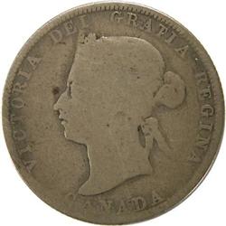 Canada 25 Cents 1880H Wide 0 Good