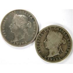 1881H and 1899, both F-VF