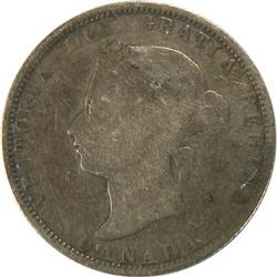 Canada 25 Cents 1885 ICCS G-6