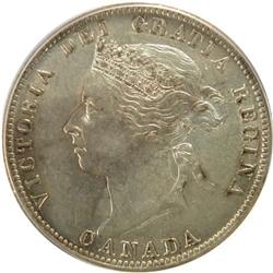 Canada 25 Cents 1891 PCGS AU-55