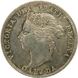 Canada 25 Cents 1900 ICCS AU-55