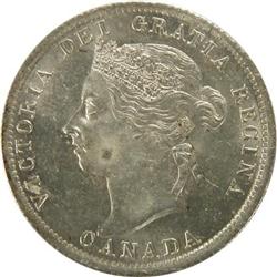 Canada 25 Cents 1901 ICCS MS-63
