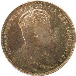 Canada 25 Cents 1902 PCGS AU-58