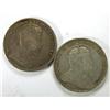 Image 1 : Canada 25 Cents 1903 & 1908, both F-VF