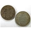 Image 2 : Canada 25 Cents 1903 & 1908, both F-VF