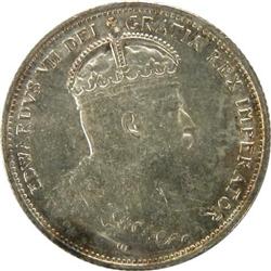 Canada 25 Cents 1905 ICCS AU-58