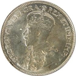 Canada 25 Cents 1920 ICCS MS-62