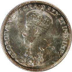 Canada 25 Cents 1930 ICCS and PCGS MS-63