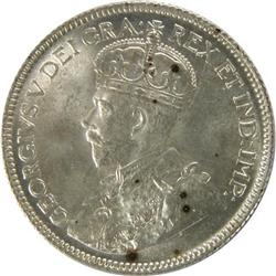 Canada 25 Cents 1936 ICCS MS-65