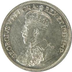 Canada 25 Cents 1936 Dot ICCS AU-50