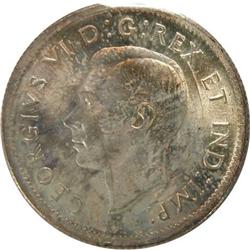 Canada 25 Cents 1938 ICCS MS-64