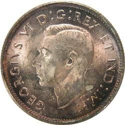 Canada 25 Cents 1943 ICCS MS-65