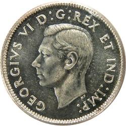 Canada 25 Cents 1945 ICCS MS-65