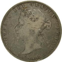 Canada Fifty Cents 1872H Fine