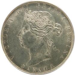 Canada Fifty Cents 1881H PCGS MS-63