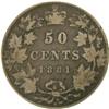 Image 2 : Canada Fifty Cents 1881H F-VF