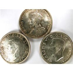 1935 37 & 39, all Choice Unc or better