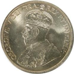 Canada Silver Dollar 1936 ICCS MS-65