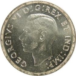 Canada Silver Dollar 1937 ICCS MS-64