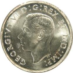 Canada Silver Dollar 1939 ICCS MS-65