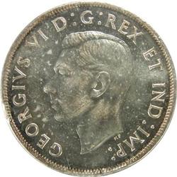 Canada Silver Dollar 1945 ICCS MS-60