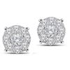 Image 1 : Natural 0.98 CTW Diamond Earrings 14K White Gold - REF-112W5H