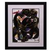 Image 1 : Jenik Cook, Framed Original Mixed Media Watercolor Painting, Hand Singed with Letter of Authenticity