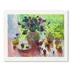 Image 1 : S. Burkett Kaiser, "Backlit Bouquet with Plums" Limited Edition, Numbered and Hand Signed with Lette