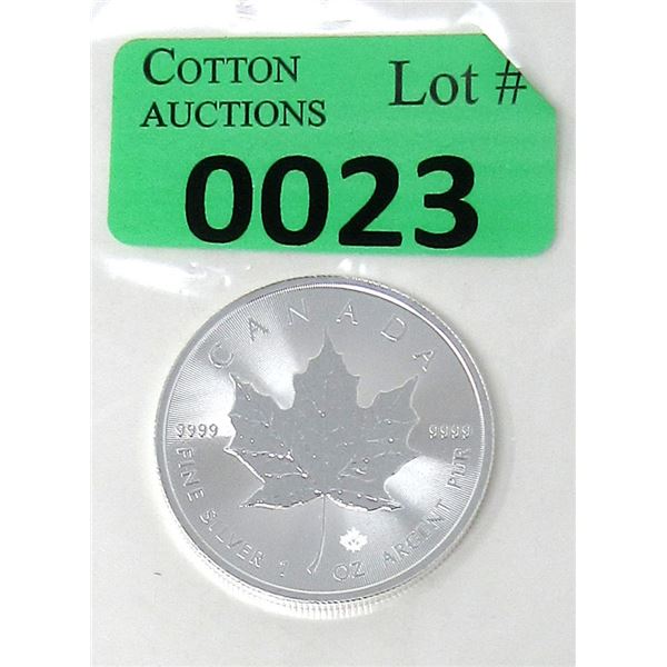 1 Oz .9999 Fine Silver 2020 Canada Maple Leaf Coin