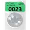 Image 1 : 1 Oz .9999 Fine Silver 2020 Canada Maple Leaf Coin