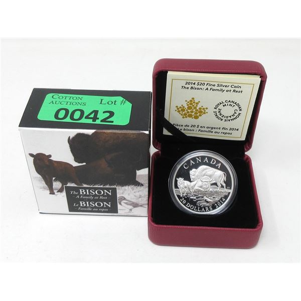 2014 Canada .9999 Silver $20 Coin