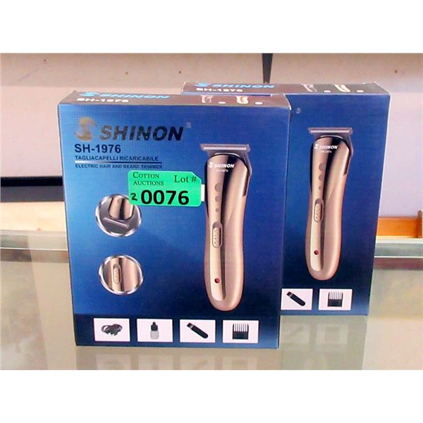 2 New Shinon Electric Hair & Beard Trimmers