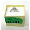 Image 2 : Sterling Silver Green Amethyst & Diamond Ring