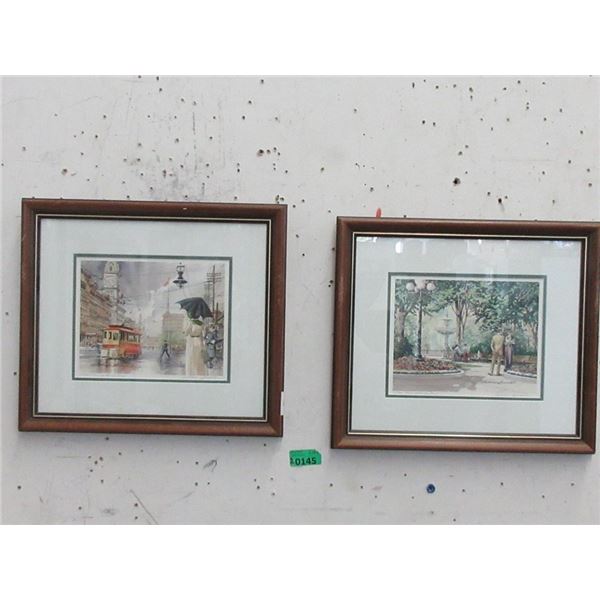 2 Ltd. Edition William Biddle Framed Prints