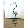 Image 1 : 27" Folk Art Stone and Metal Goose Yard Art