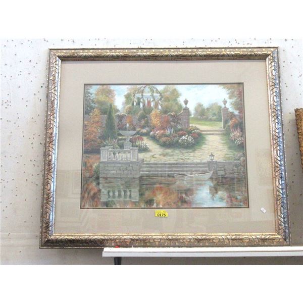 Large Framed European Print