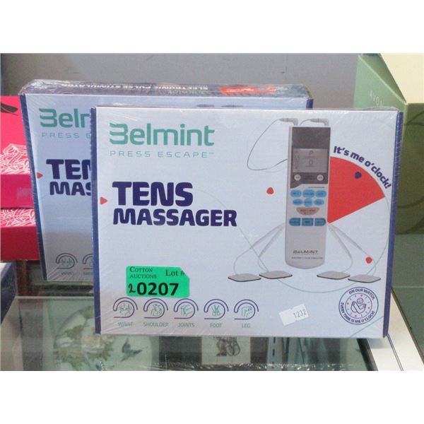 2 New Belmint Press Escape TENS Massagers