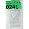 Image 1 : 1 Oz. Engelhard .999+ Silver Bar